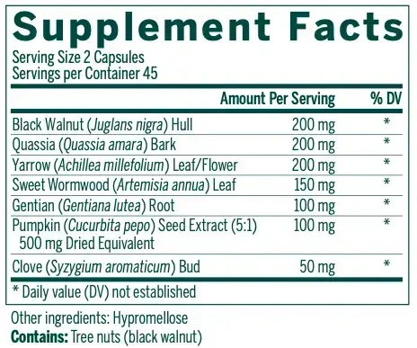 Product image for Black Walnut Capsules.