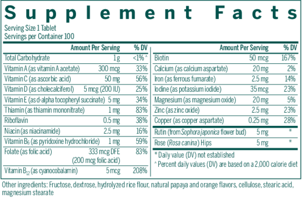 Product image for Children's Chewable.