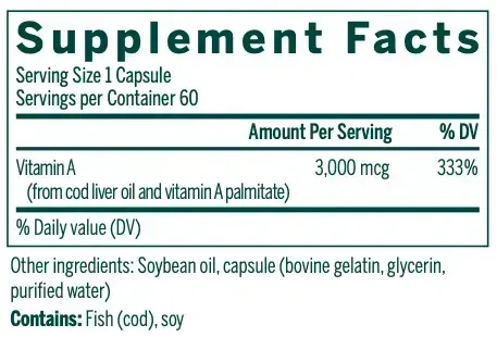 Product image for Vitamin A.