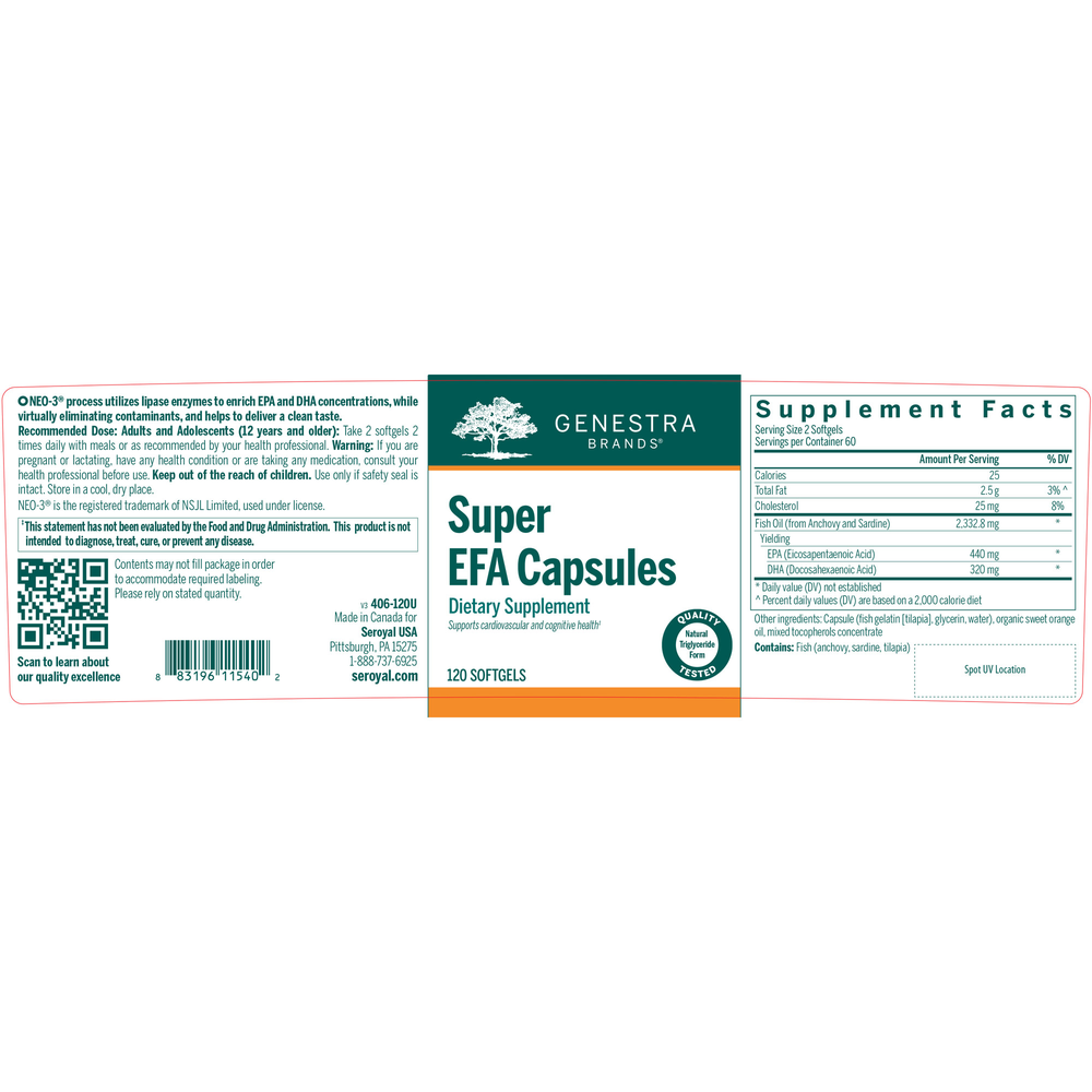 Product image for Super EFA Capsules.