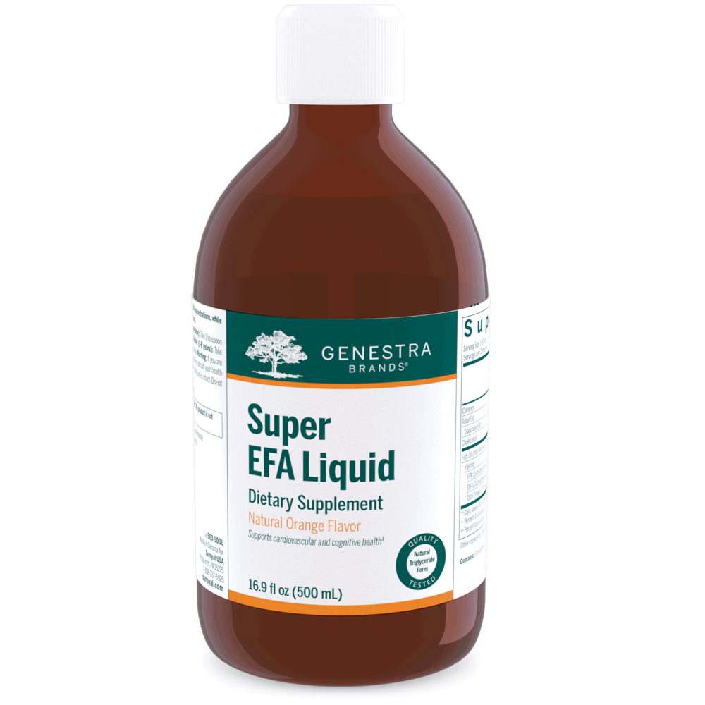 Product image for Super EFA Liquid, Natural Orange Flavor.
