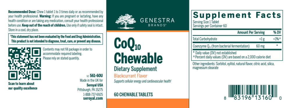 Product image for CoQ10 Chewable.