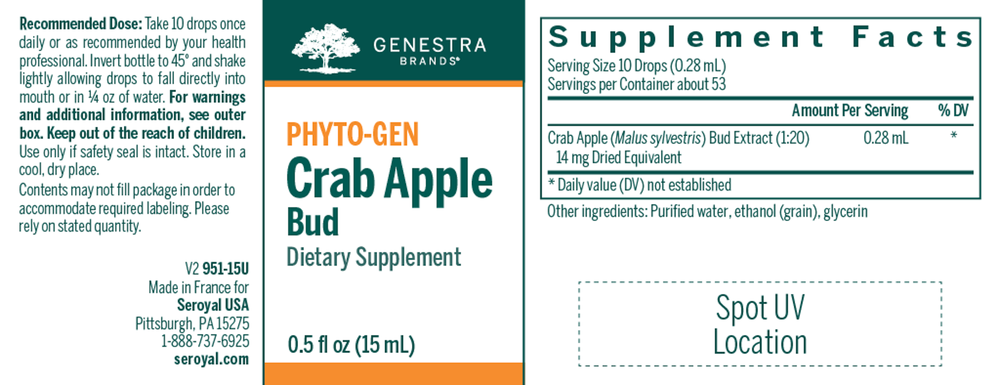 Product image for Crab Apple Bud.