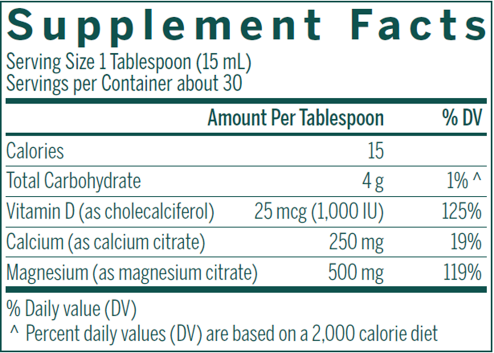 Product image for Cal Mag Vanilla Liquid.