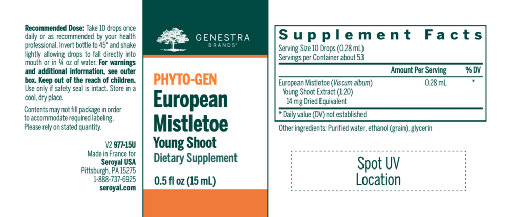 Product image for European Mistletoe Young Shoot.