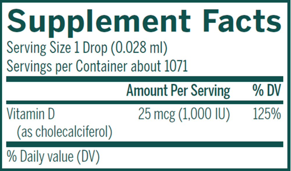 Product image for D3 1000 Drops.
