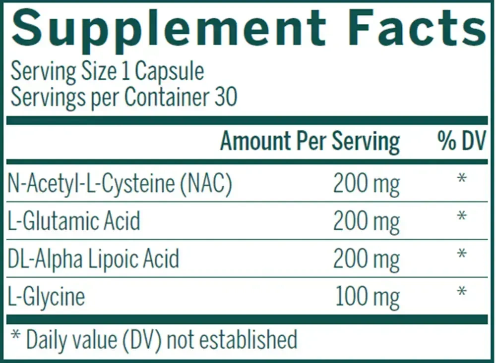 Product image for Glutathione Precursors.