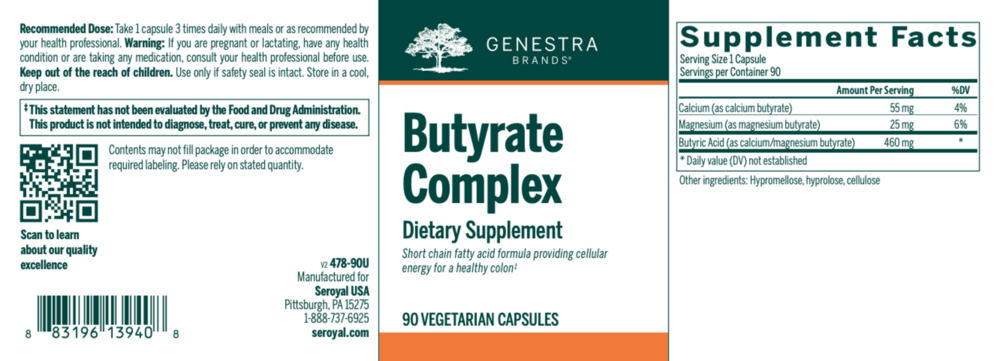 Product image for Butyrate Complex.