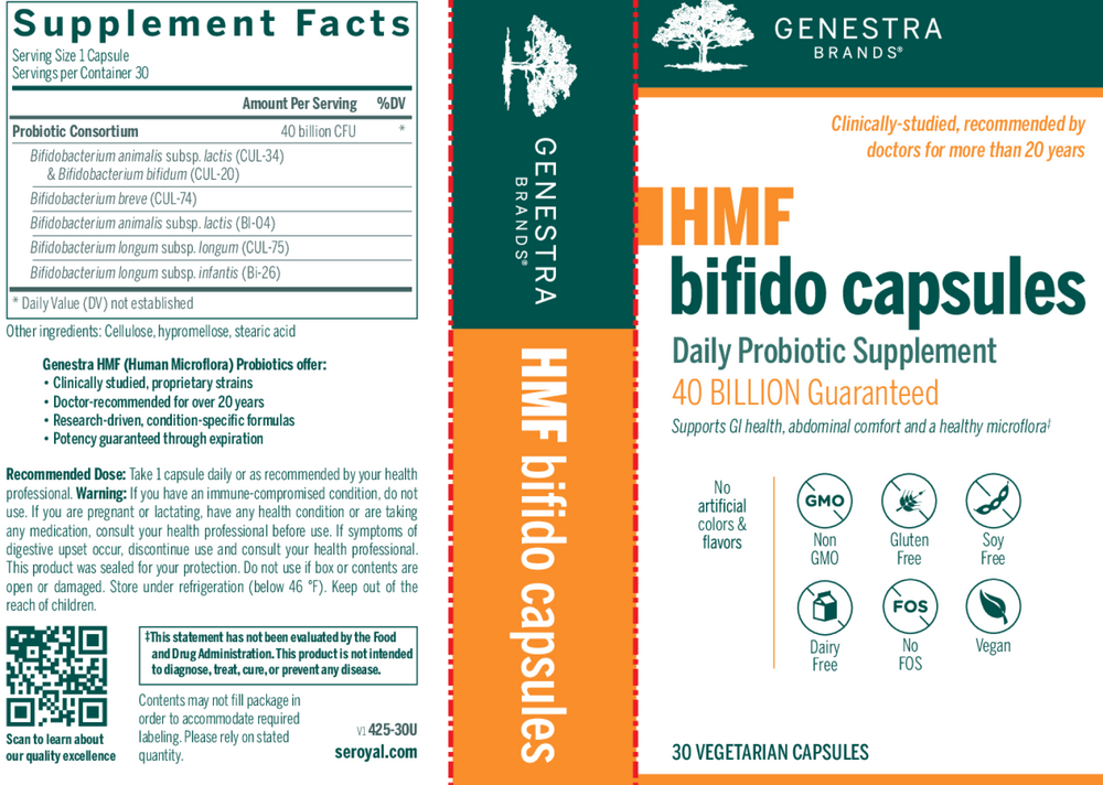 Product image for HMF Bifido Capsules.