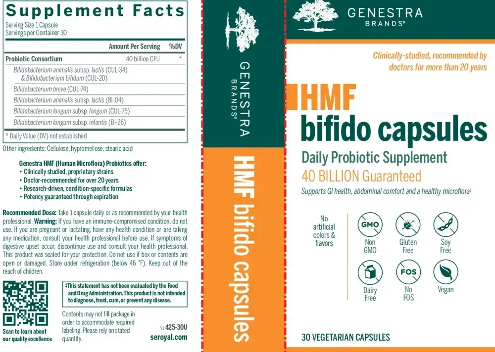 Product image for HMF Bifido Capsules.