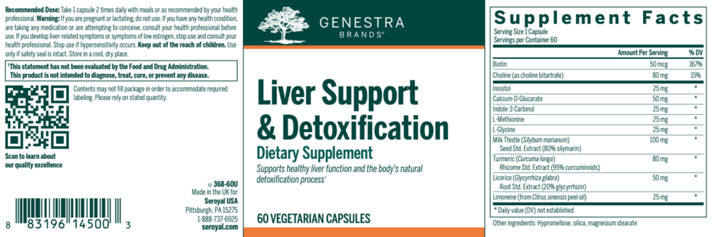 Product image for Liver Support &amp; Detoxification.