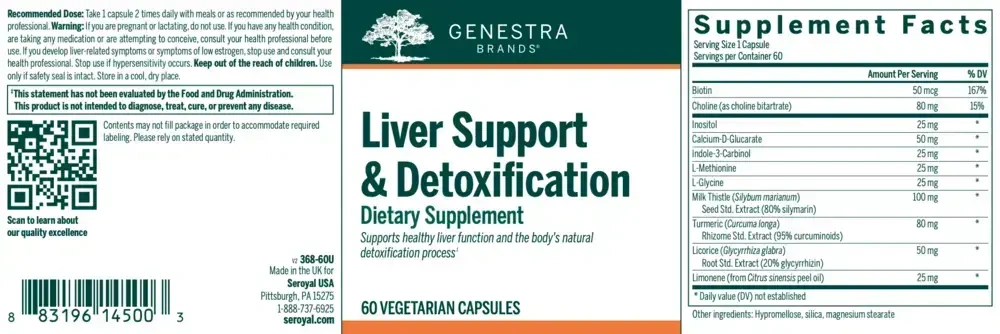 Product image for Liver Support &amp; Detoxification.