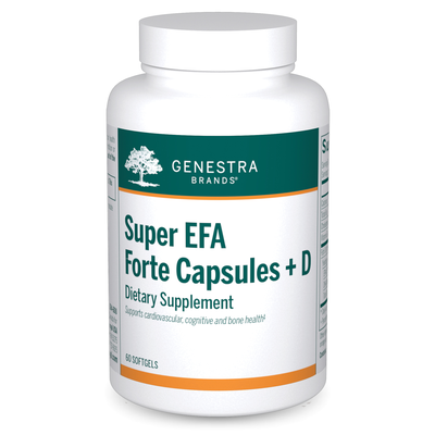 Product image for Super EFA Forte Capsules + D (60 Softgels). Discontinued.
