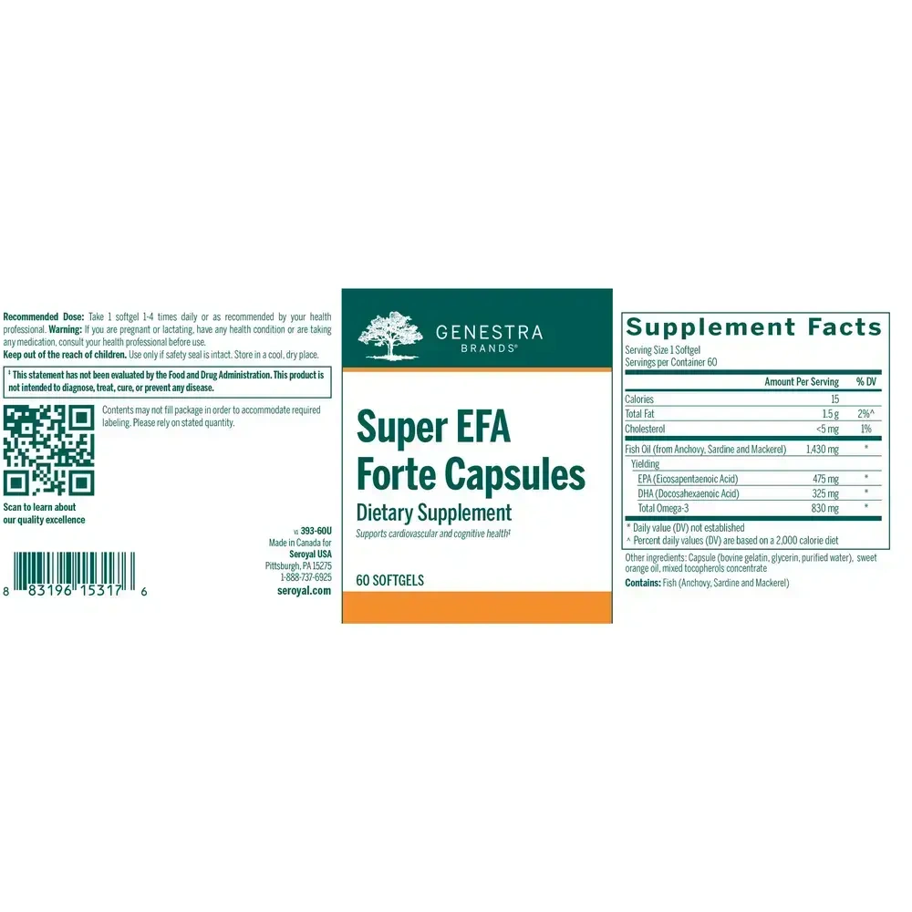 Product image for Super EFA Forte Capsules.