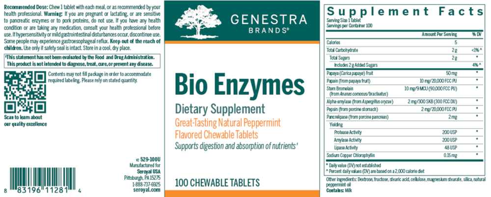 Product image for Bio Enzymes (Chewable) (California Only).