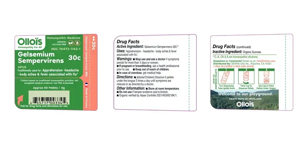 Product image for Olloïs Gelsemium Sempervirens 30C Pellet.