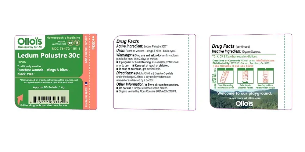 Product image for Olloïs Ledum Palustre 30c Pellets, 80ct.