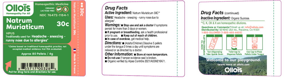 Product image for Olloïs Natrum Muriaticum 30c Pellets, 80.