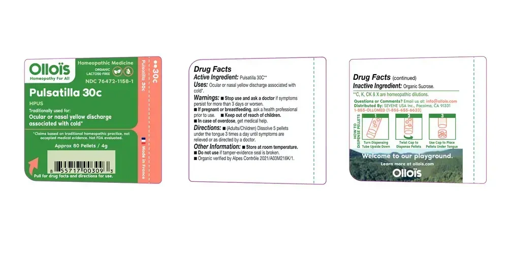 Product image for Olloïs Pulsatilla 30c Pellets, 80ct - Or.
