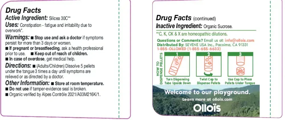 Product image for Olloïs Silicea 30c Pellets, 80ct - Organ.