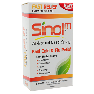 Sinol-M Cold &amp; Flu Nasal Spray 15 Milliliters