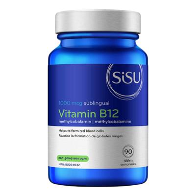 Product image for B12 1000 mcg methylcobalamin, sublingual, Unflavoured (90 tablets).