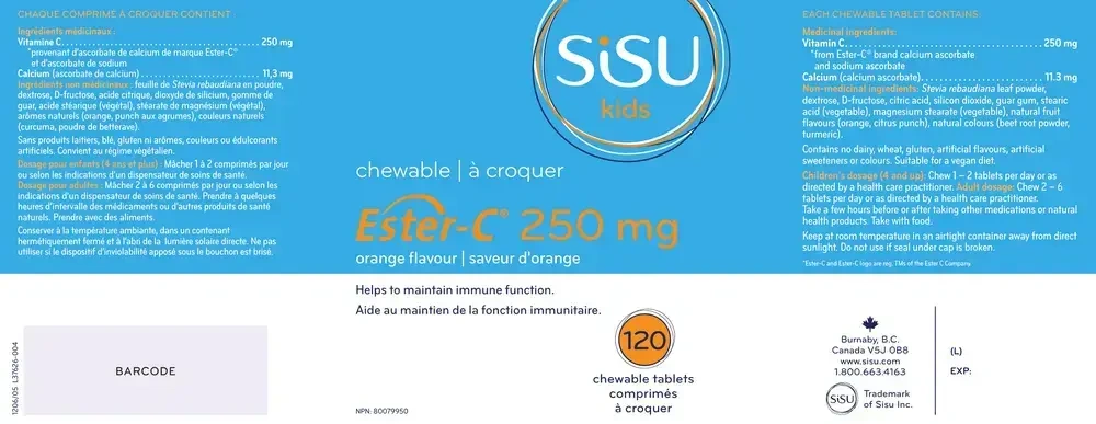 Product image for Ester-C® 250 mg, Orange.