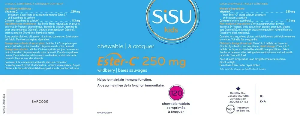 Product image for Kids Ester-C® 250mg - Berry.