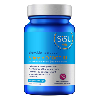 Kids Vitamin D3 1000 IU - Strawberry Banana 90 Chewables