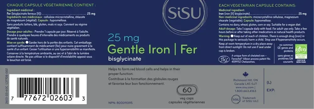 Product image for Gentle Iron 25mg.