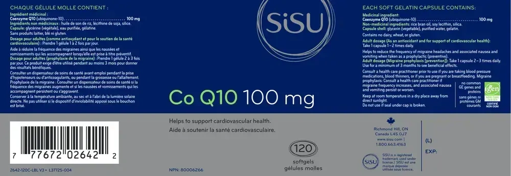 Product image for Co Q10 100mg.