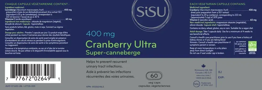 Product image for Cranberry Ultra 400mg.