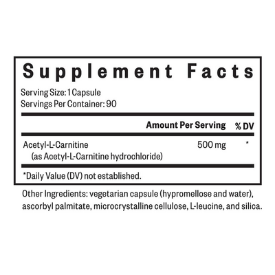 acetyl l-carnitine hcl 400 mg L-Carnitine