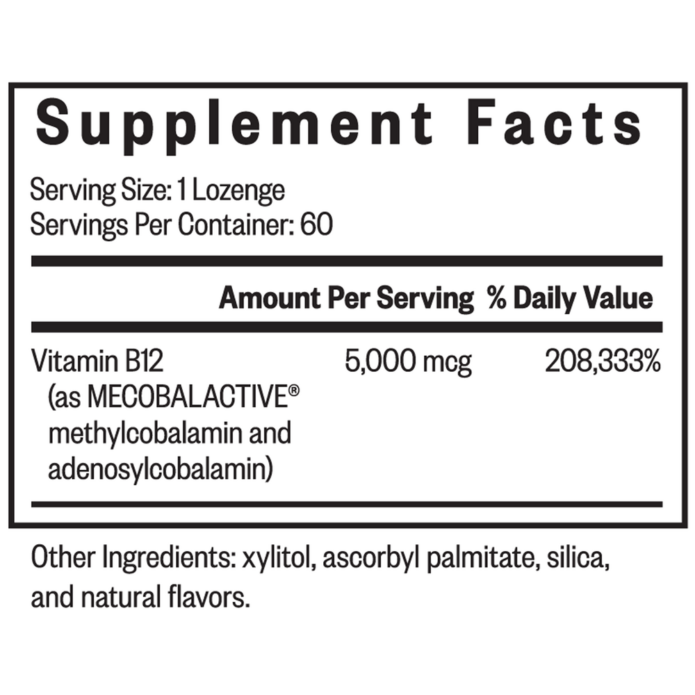 Product image for Methyl B12 5000.