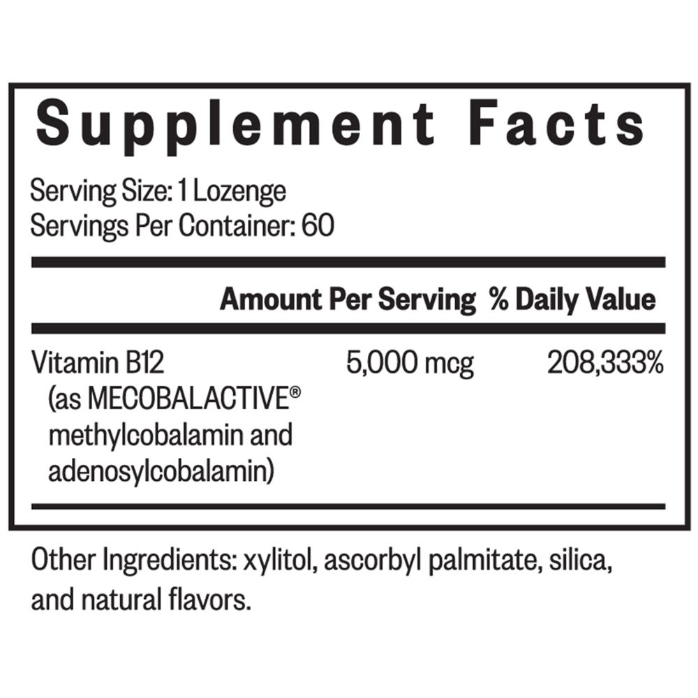 Product image for Methyl B12 5000.