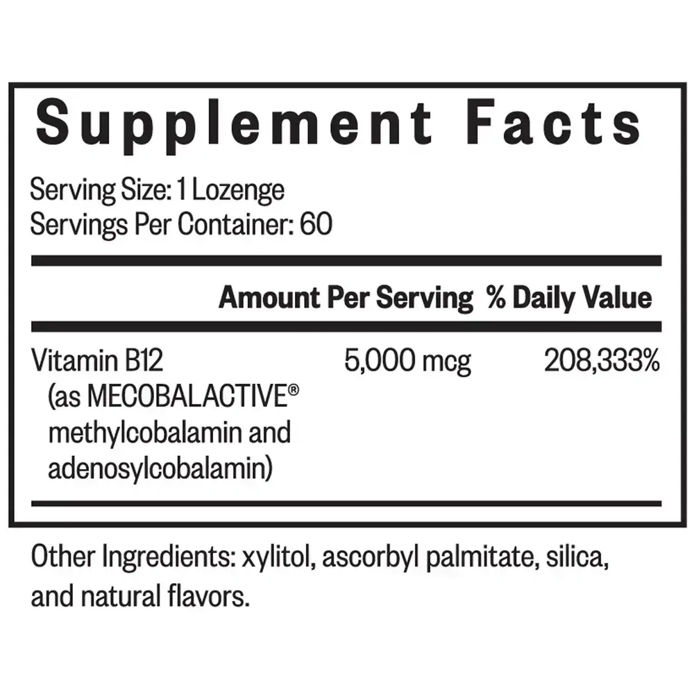Product image for Methyl B12 5000.