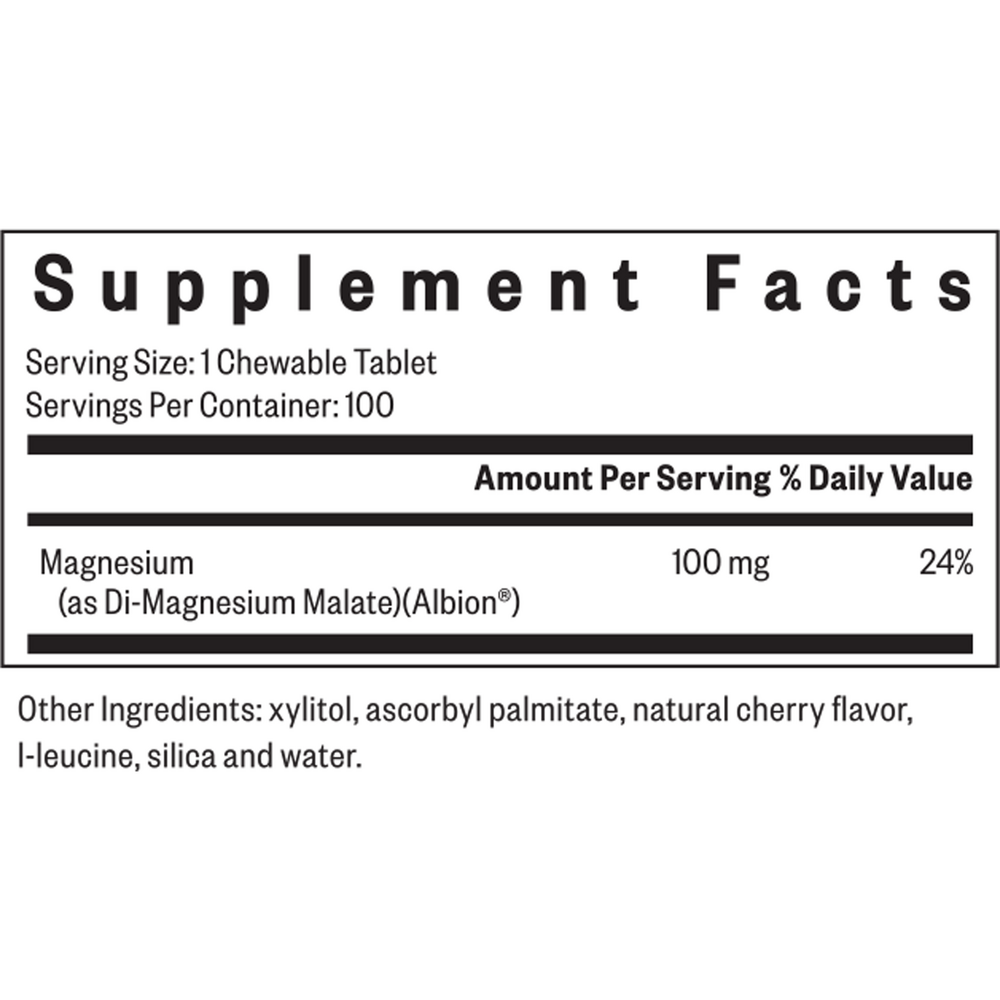 Product image for Magnesium Malate Chewable.