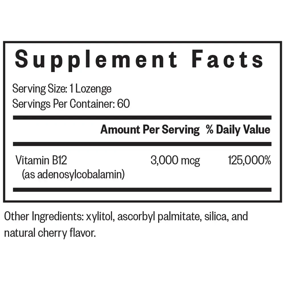 Product image for Adeno B12 Lozenges.
