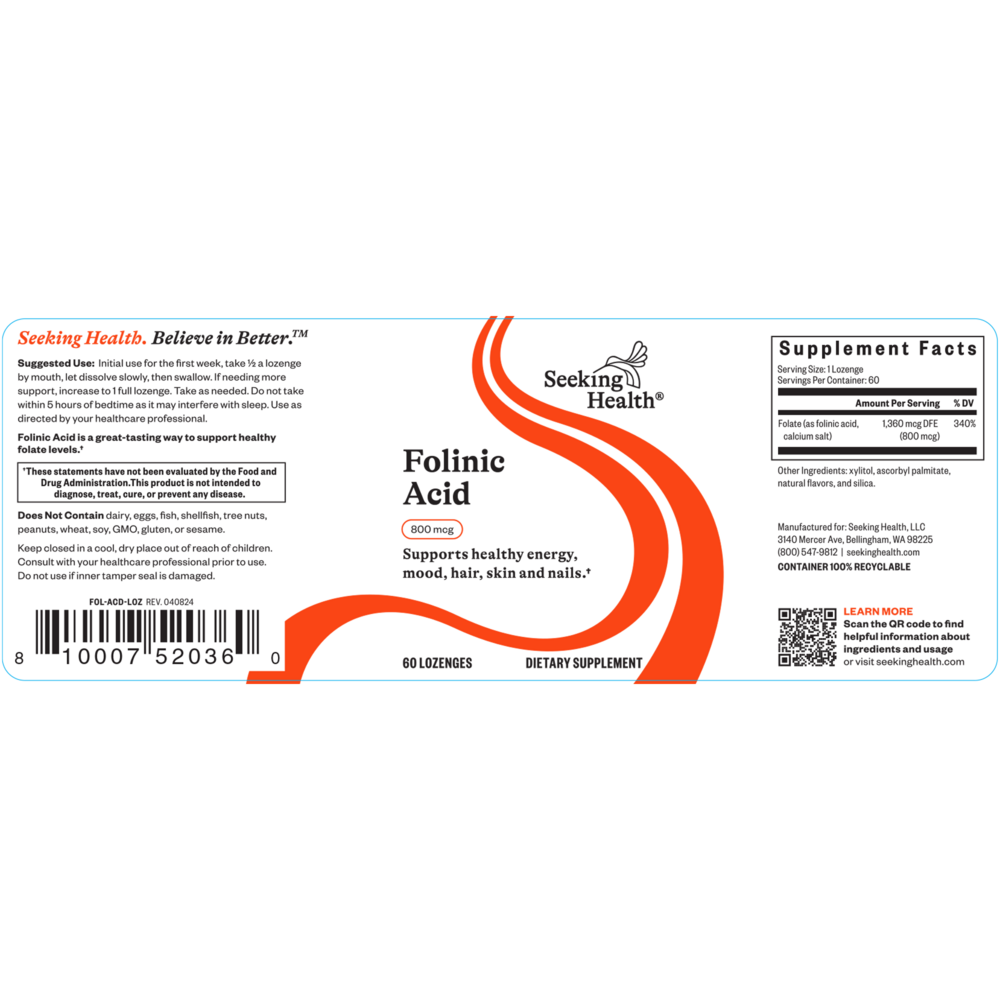 Product image for Folinic Acid Lozenge.