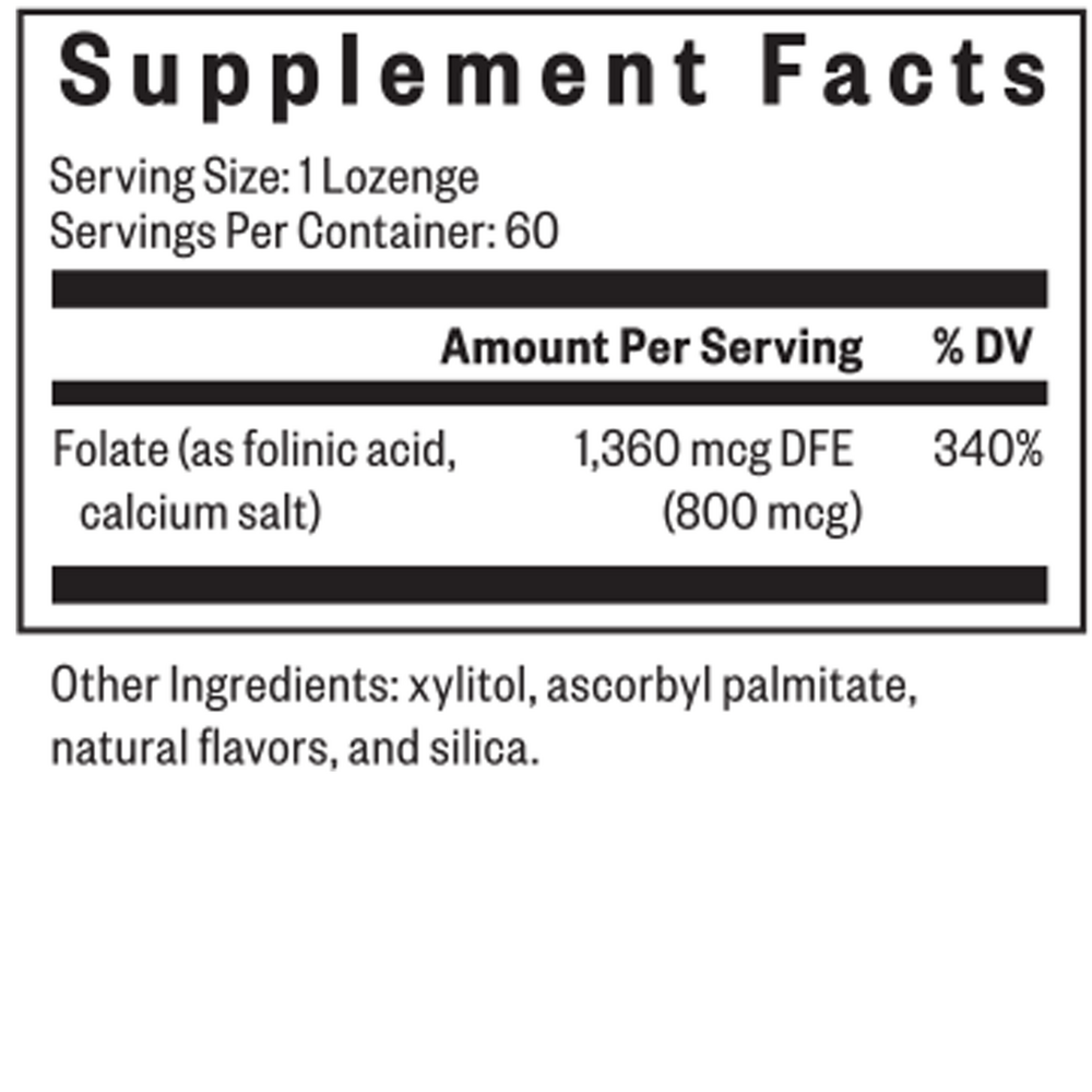 Product image for Folinic Acid Lozenge.