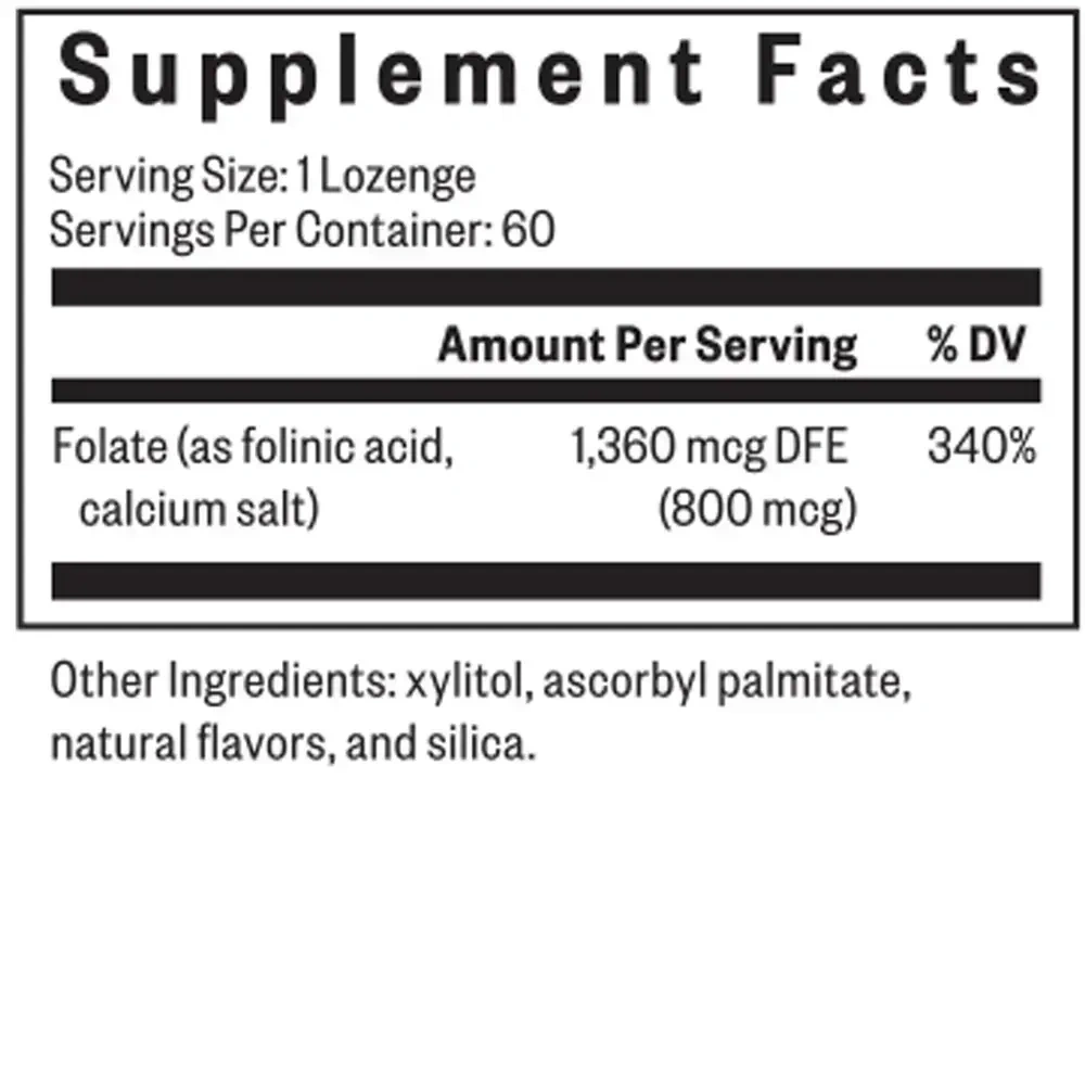 Product image for Folinic Acid Lozenge.