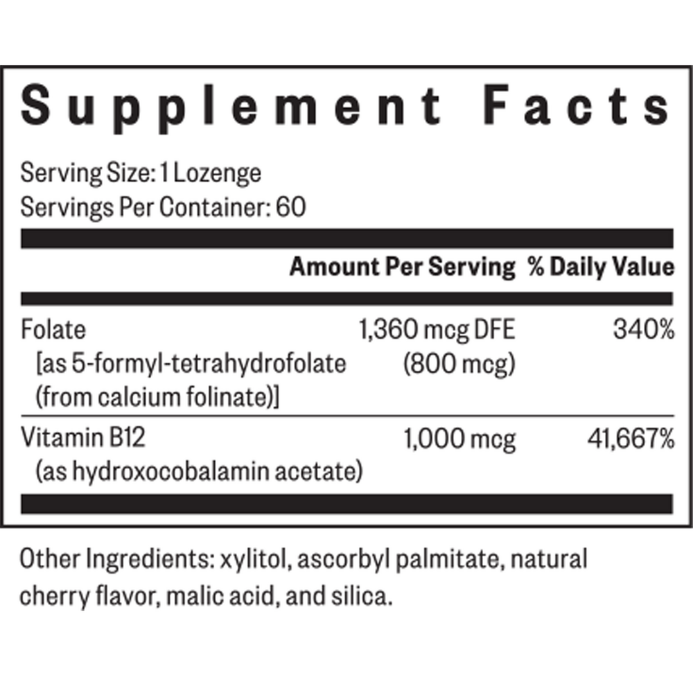Product image for Hydroxo B12 with Folinic Acid.