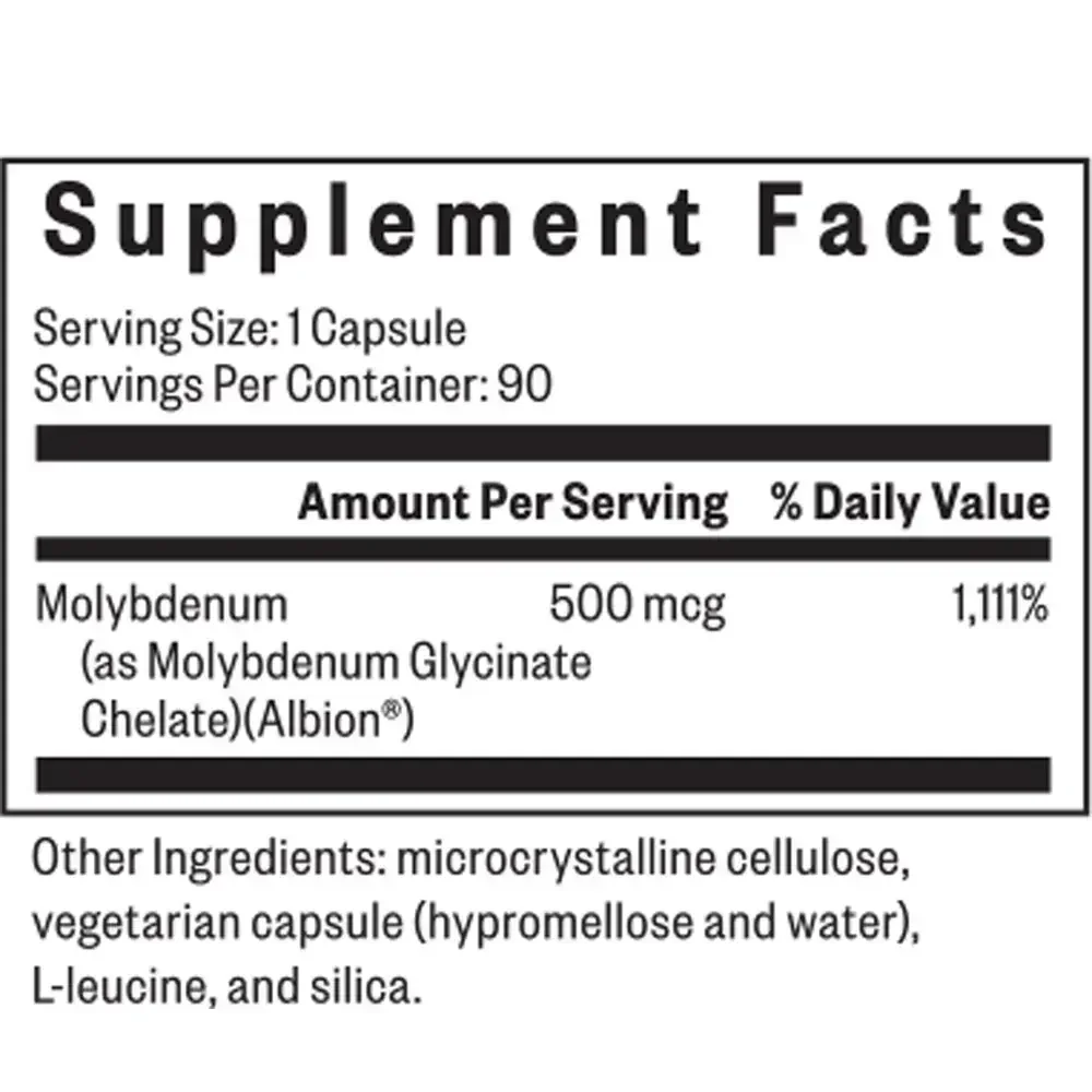 Product image for Molybdenum 500.