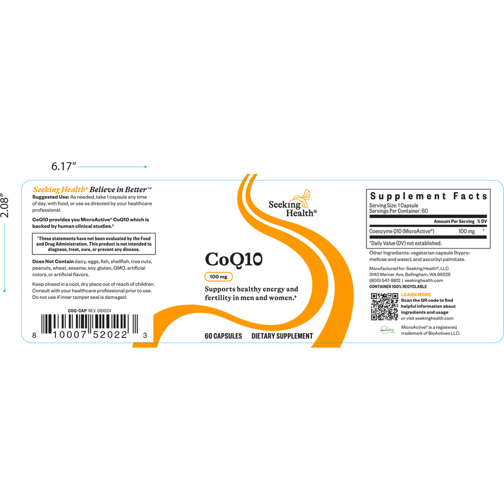 Product image for Optimal CoQ10 100mg.