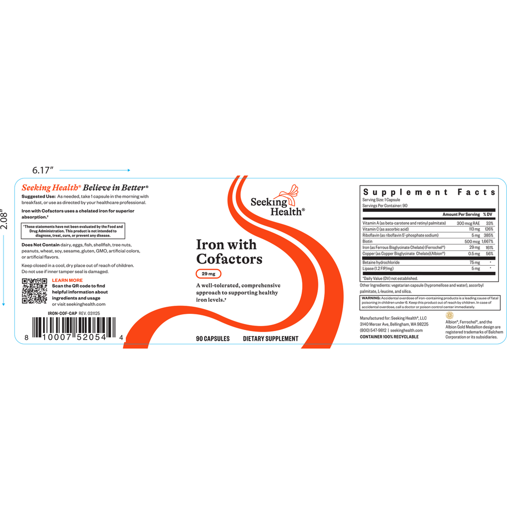 Product image for Optimal Iron with Cofactors.