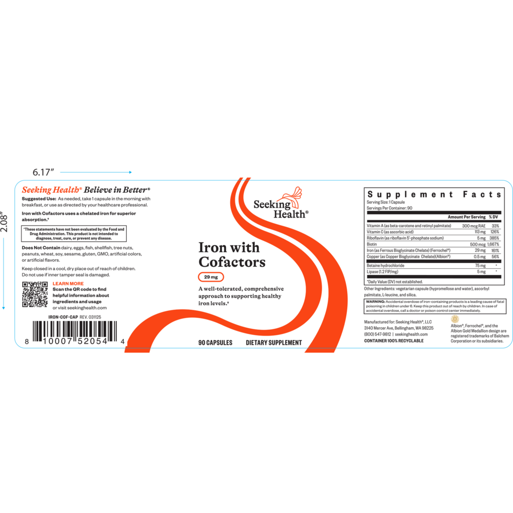 Product image for Optimal Iron with Cofactors.