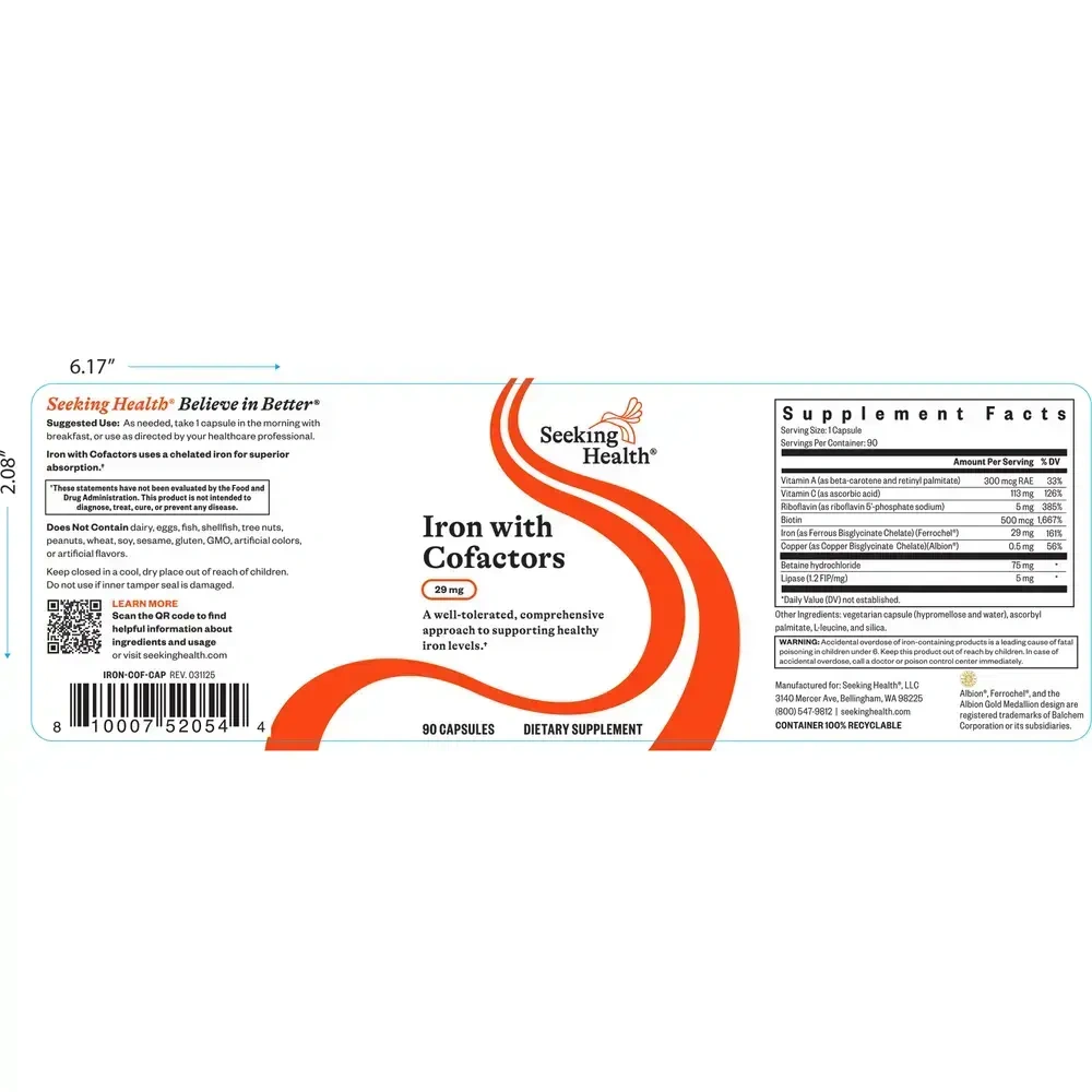 Product image for Optimal Iron with Cofactors.