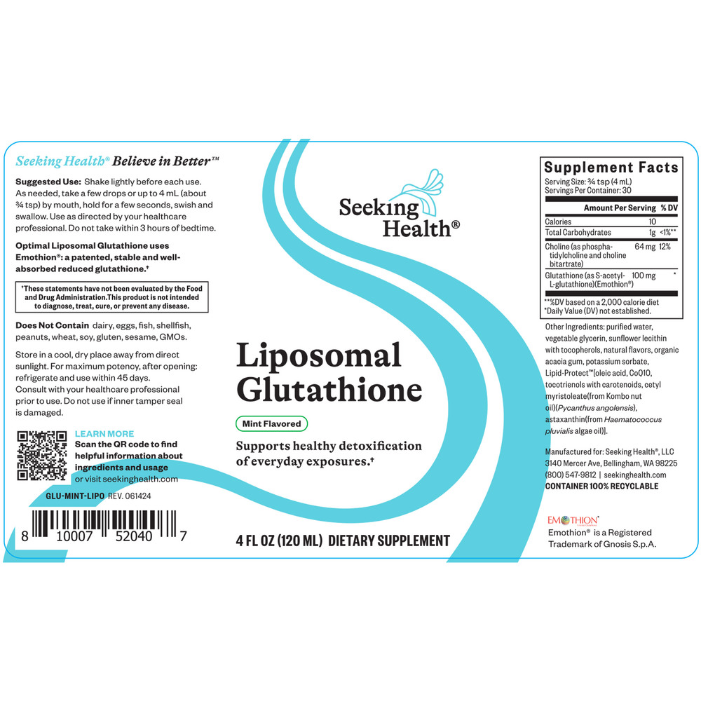 Product image for Liposomal Glutathione Original Mint.