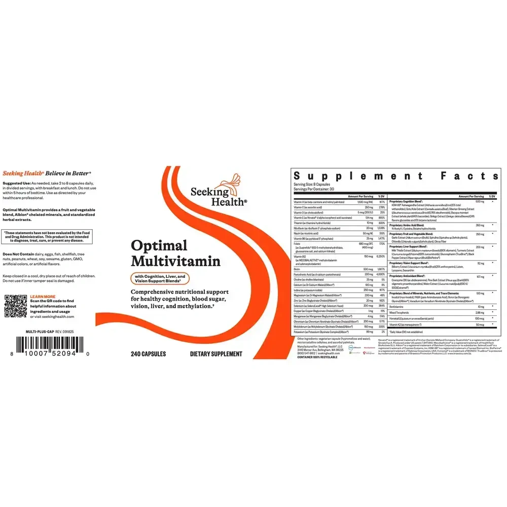 Product image for Optimal Multivitamin.