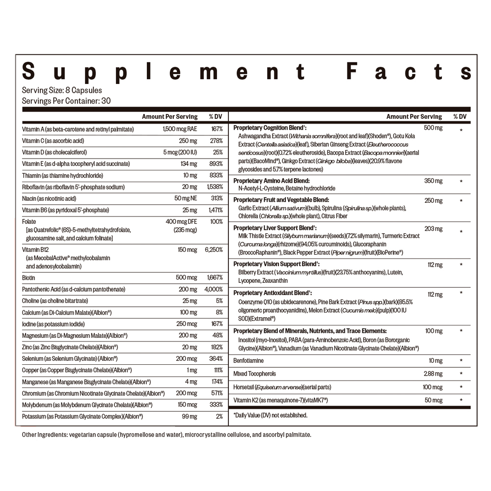 Product image for Optimal Multivitamin.
